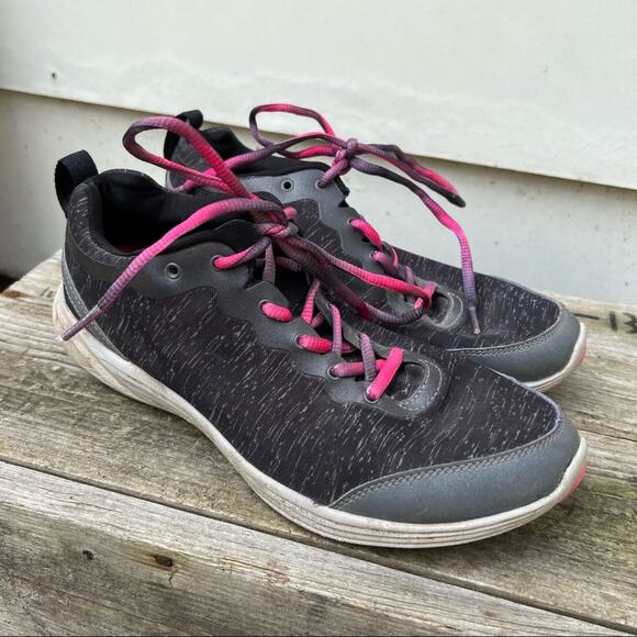 Vionic Agile Fyn Sneakers Size 9 black gray pink - Picture 1 of 8